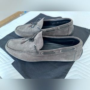 Ermenegildo Zegna suede men’s loafers size 8.5M US
